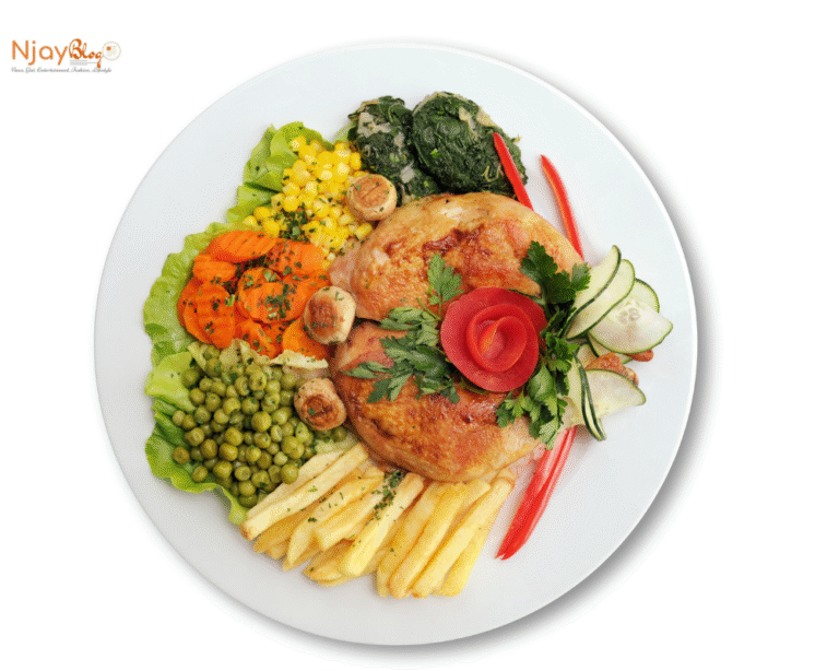 A plate of healthy meal.