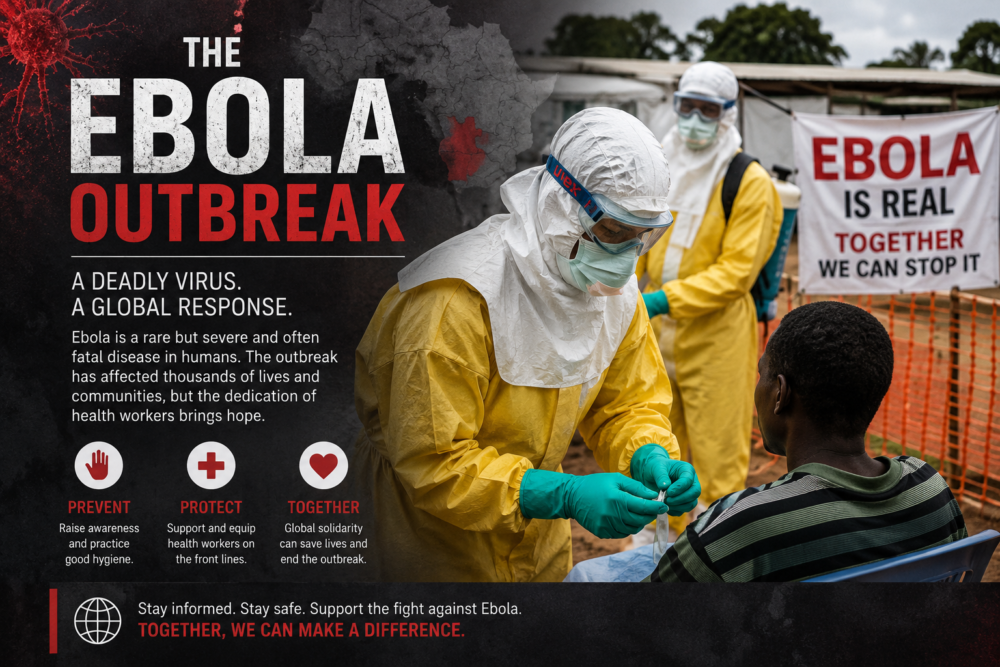 Ebola outbreak and health workers working