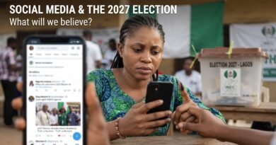 A woman on her phone looking uncertain about 2027