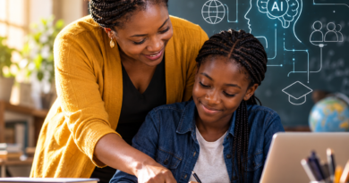 A teacher with a student