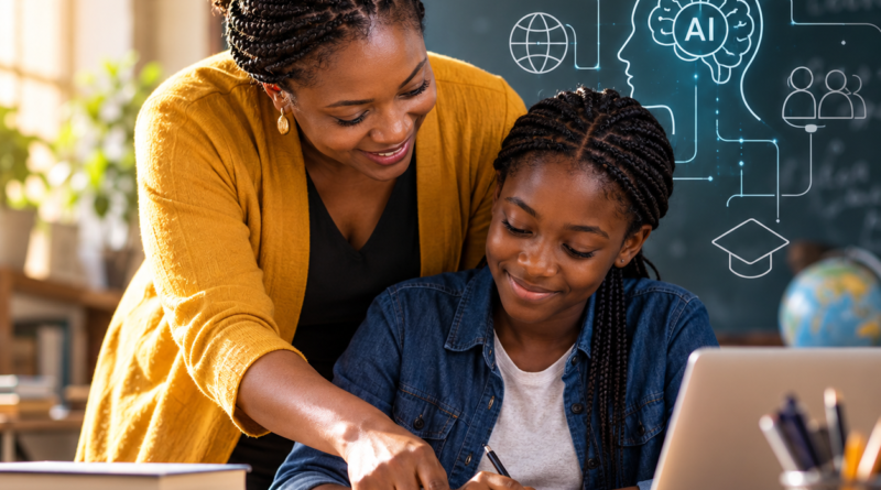 A teacher with a student