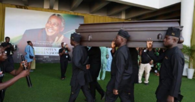 Olu Jacob's burial