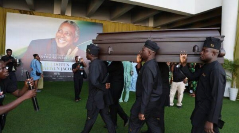 Olu Jacob's burial